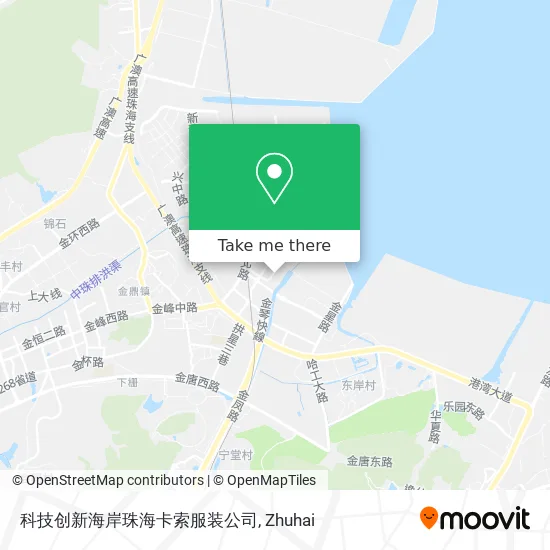 科技创新海岸珠海卡索服装公司 map