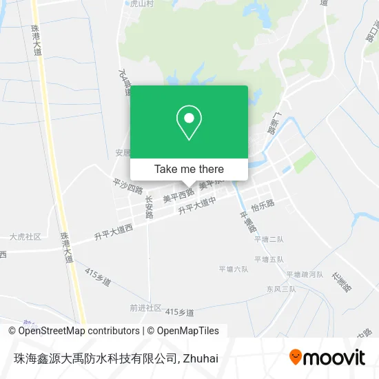 珠海鑫源大禹防水科技有限公司 map