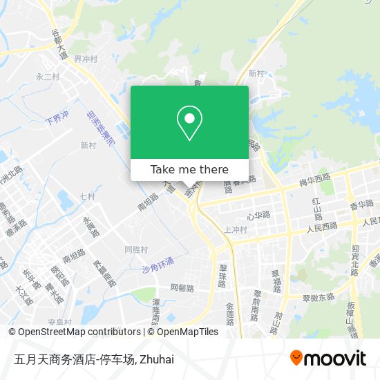 五月天商务酒店-停车场 map