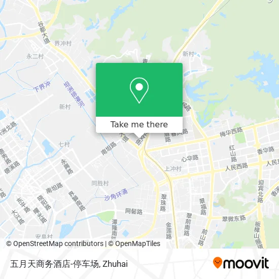 五月天商务酒店-停车场 map