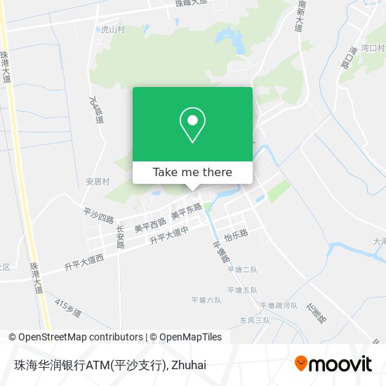 珠海华润银行ATM(平沙支行) map