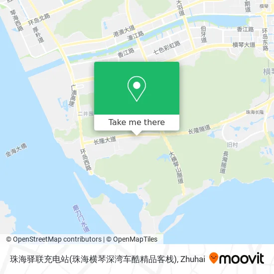 珠海驿联充电站(珠海横琴深湾车酷精品客栈) map