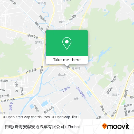 街电(珠海安骅安通汽车有限公司) map
