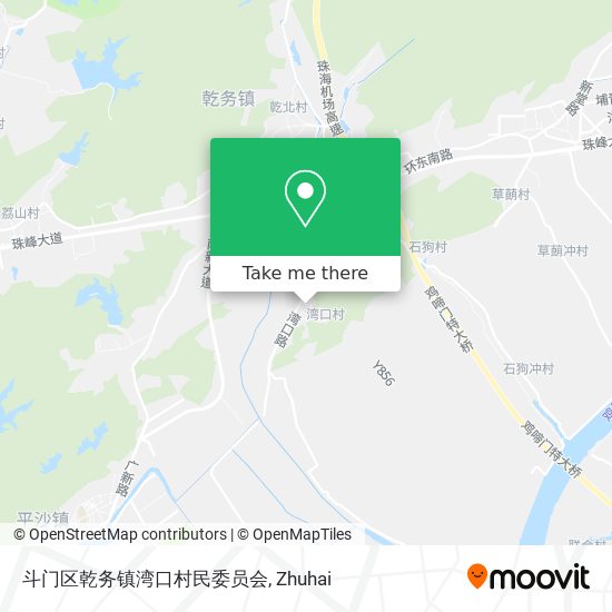 斗门区乾务镇湾口村民委员会 map