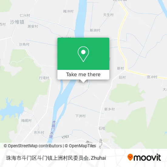 珠海市斗门区斗门镇上洲村民委员会 map