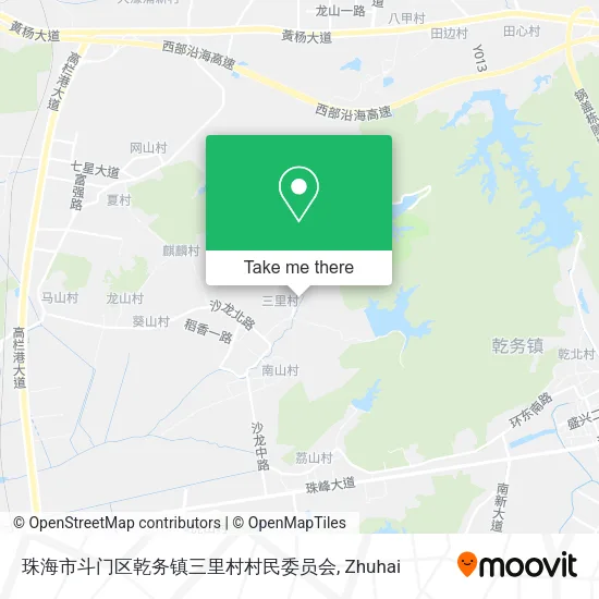 珠海市斗门区乾务镇三里村村民委员会 map