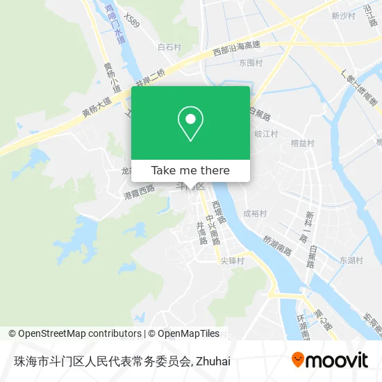珠海市斗门区人民代表常务委员会 map