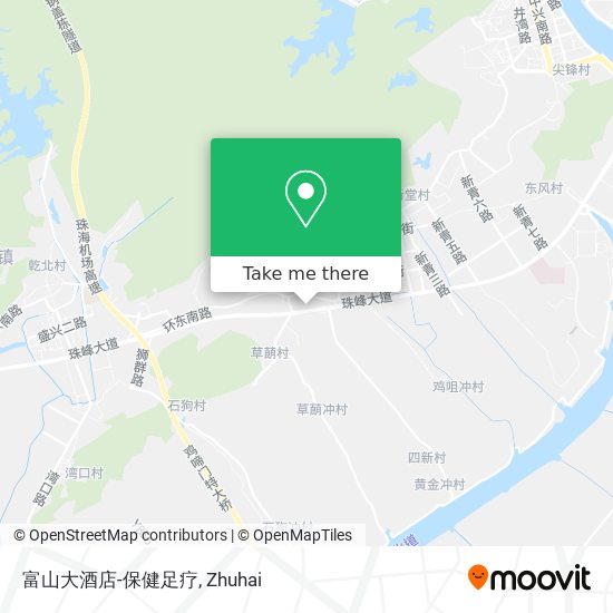 How To Get To 富山大酒店 保健足疗in 斗门区by Bus