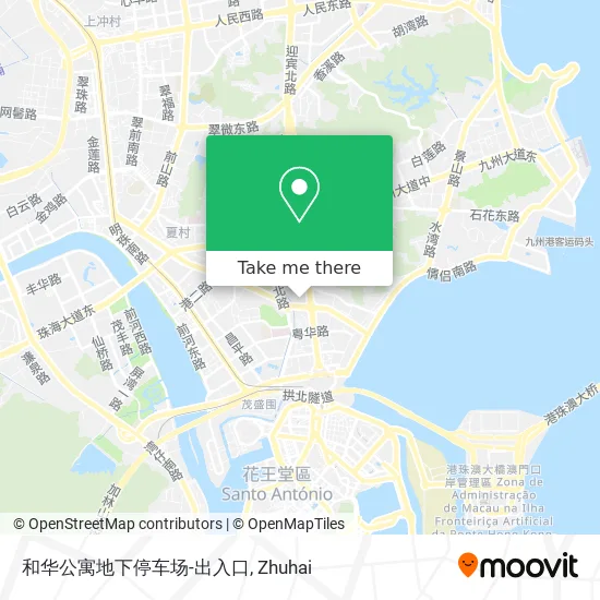 和华公寓地下停车场-出入口 map