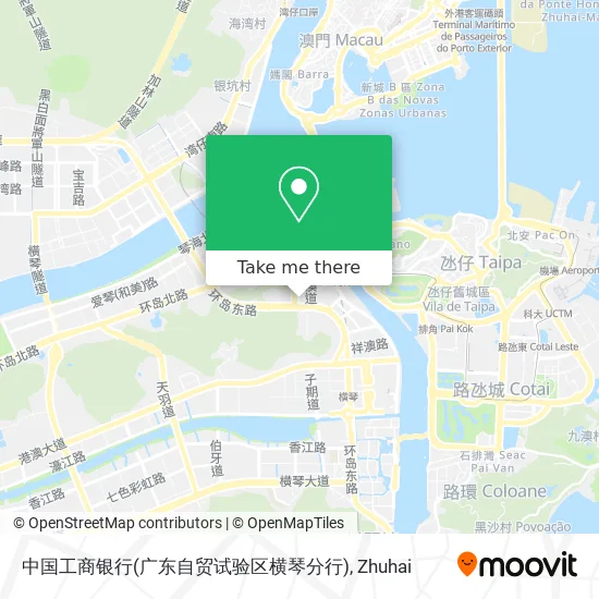 中国工商银行(广东自贸试验区横琴分行) map