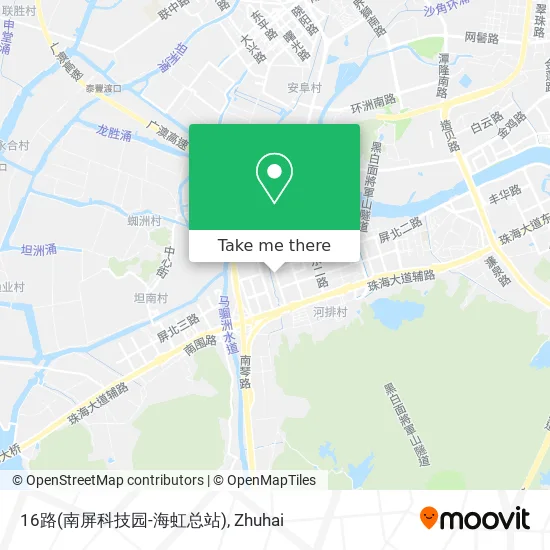 16路(南屏科技园-海虹总站) map