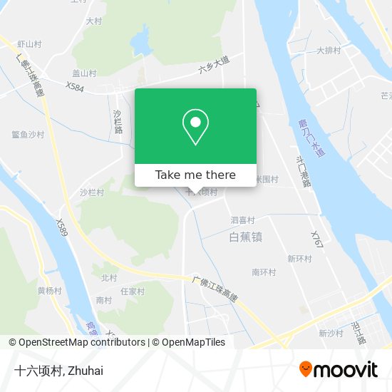十六顷村 map