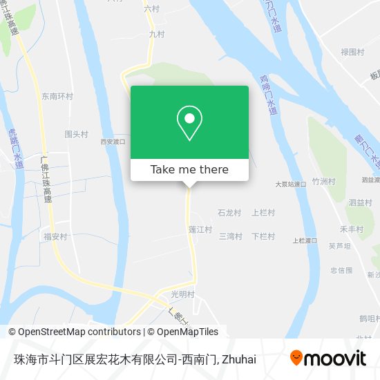 珠海市斗门区展宏花木有限公司-西南门 map
