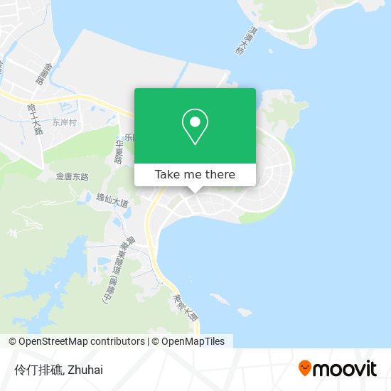 伶仃排礁 map