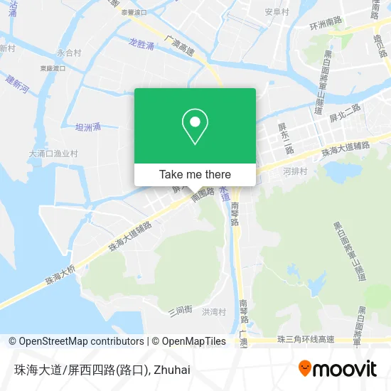 珠海大道/屏西四路(路口) map