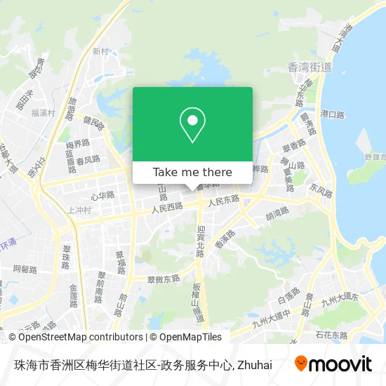 珠海市香洲区梅华街道社区-政务服务中心 map