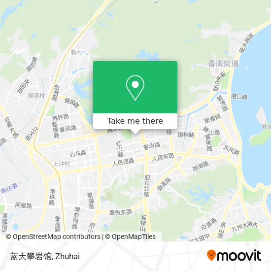 蓝天攀岩馆 map