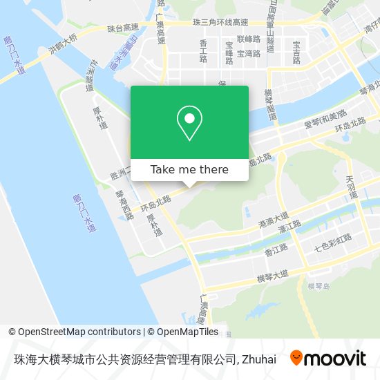 珠海大横琴城市公共资源经营管理有限公司 map