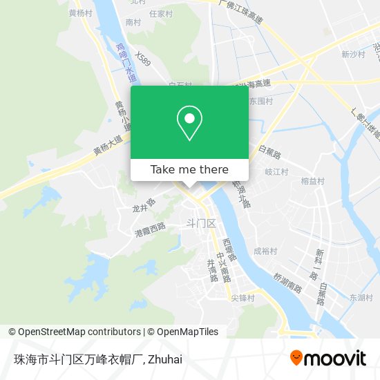 珠海市斗门区万峰衣帽厂 map