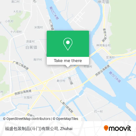 福盛包装制品(斗门)有限公司 map