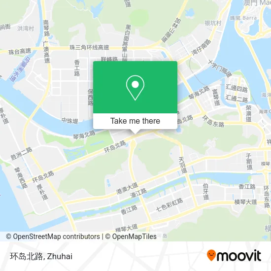 环岛北路 map