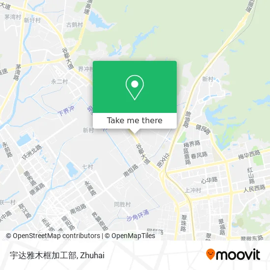 宇达雅木框加工部 map