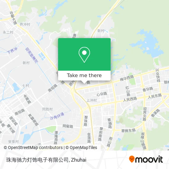 珠海驰力灯饰电子有限公司 map