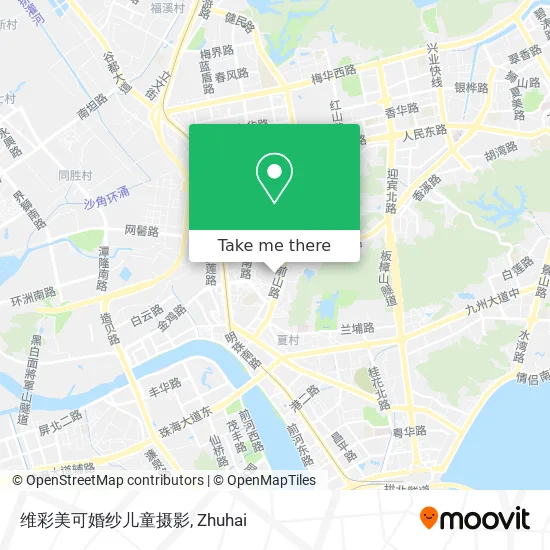 维彩美可婚纱儿童摄影 map