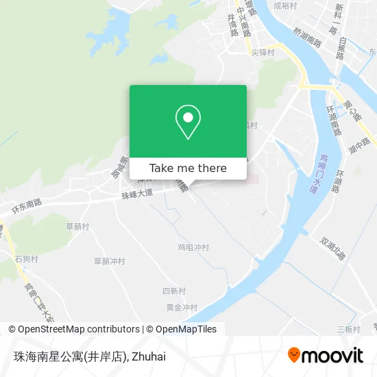 珠海南星公寓(井岸店) map