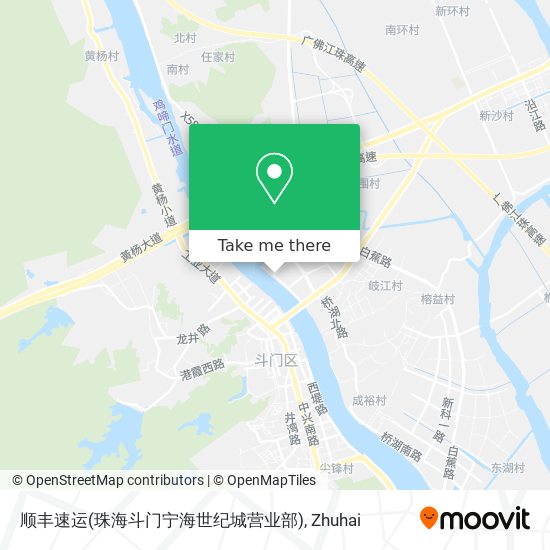 顺丰速运(珠海斗门宁海世纪城营业部) map