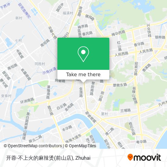 开蓉-不上火的麻辣烫(前山店) map