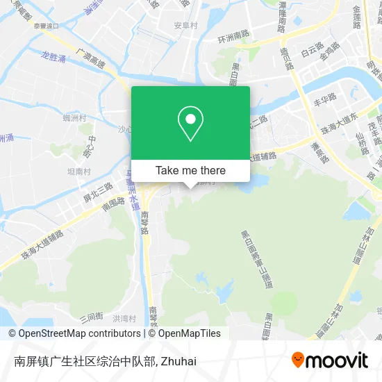 南屏镇广生社区综治中队部 map