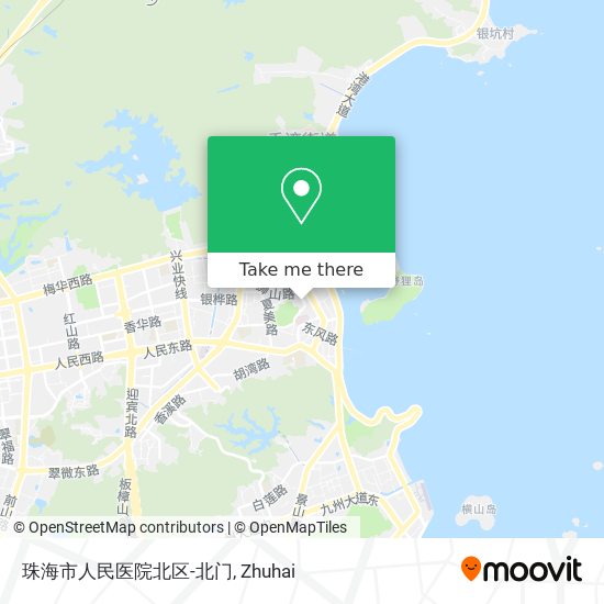珠海市人民医院北区-北门 map