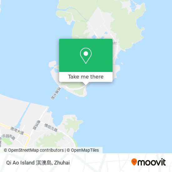 Qi Ao Island 淇澳島 map