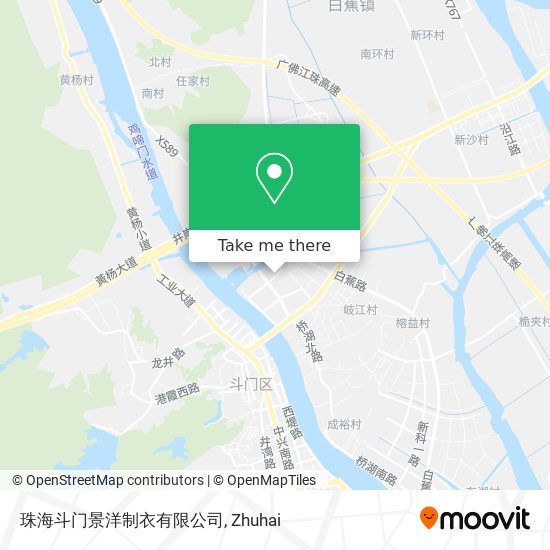 珠海斗门景洋制衣有限公司 map
