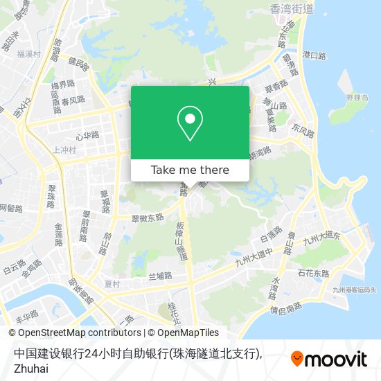 中国建设银行24小时自助银行(珠海隧道北支行) map
