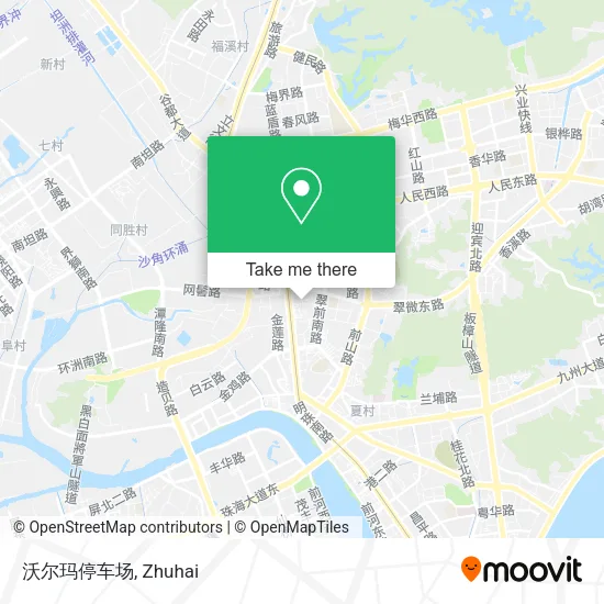 沃尔玛停车场 map