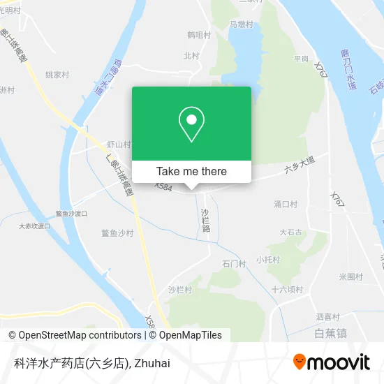 科洋水产药店(六乡店) map