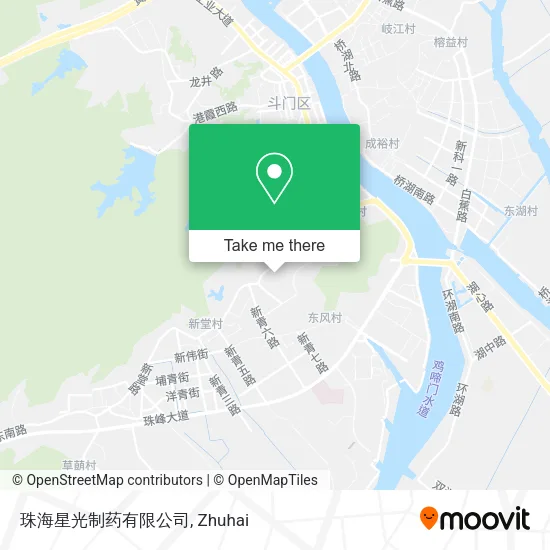 珠海星光制药有限公司 map