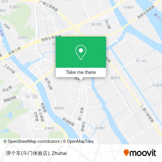 弹个车(斗门体验店) map