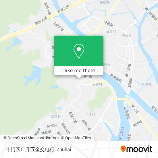 斗门区广升五金交电行 map