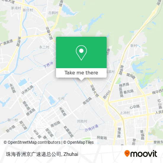 珠海香洲京广速递总公司 map