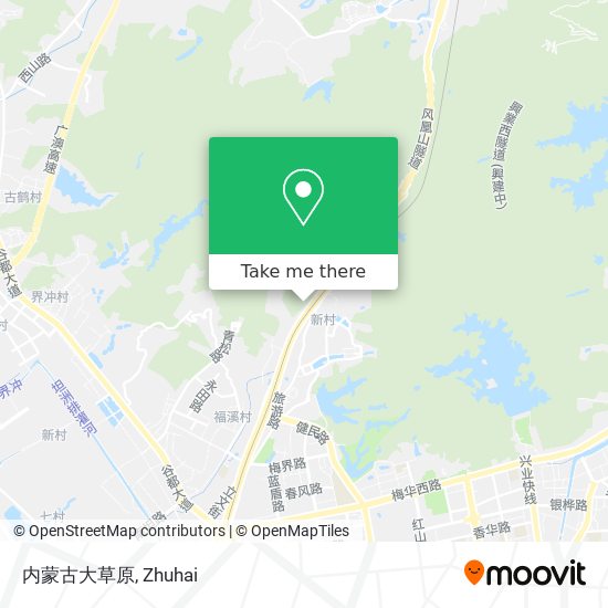 内蒙古大草原 map
