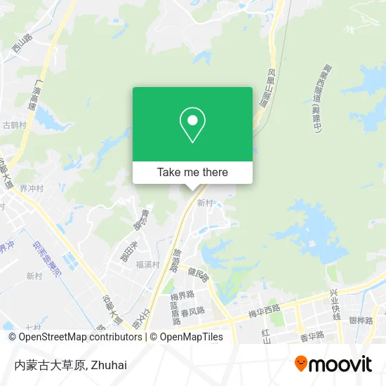 内蒙古大草原 map