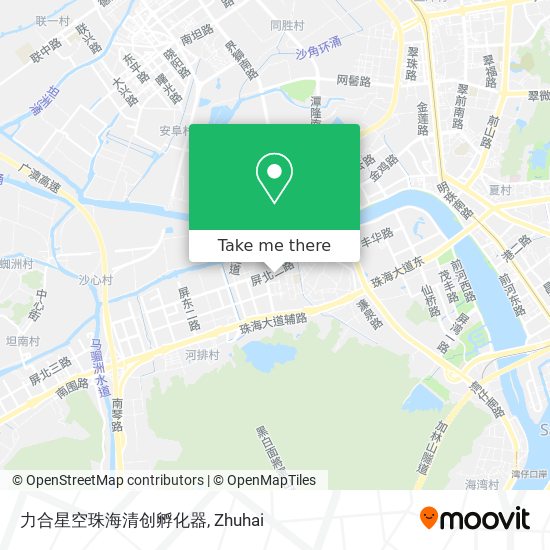 力合星空珠海清创孵化器 map