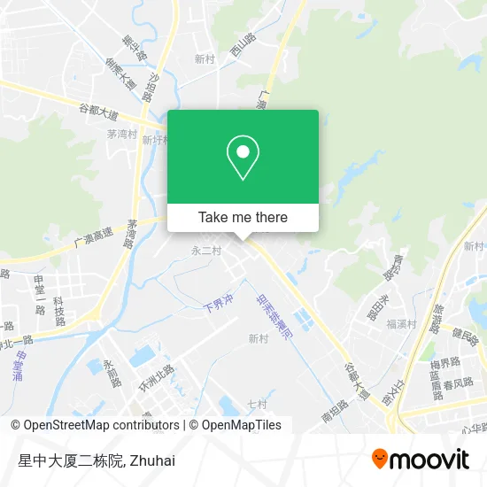 星中大厦二栋院 map