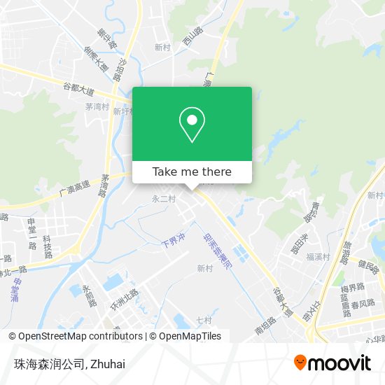 珠海森润公司 map