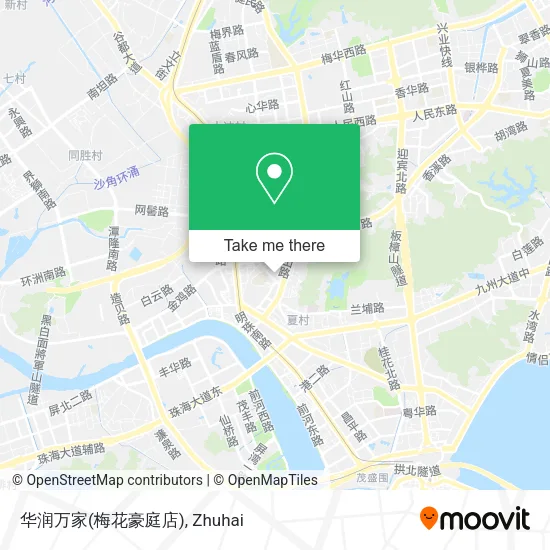 华润万家(梅花豪庭店) map