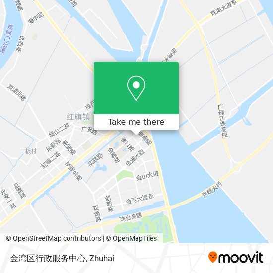 金湾区行政服务中心 map