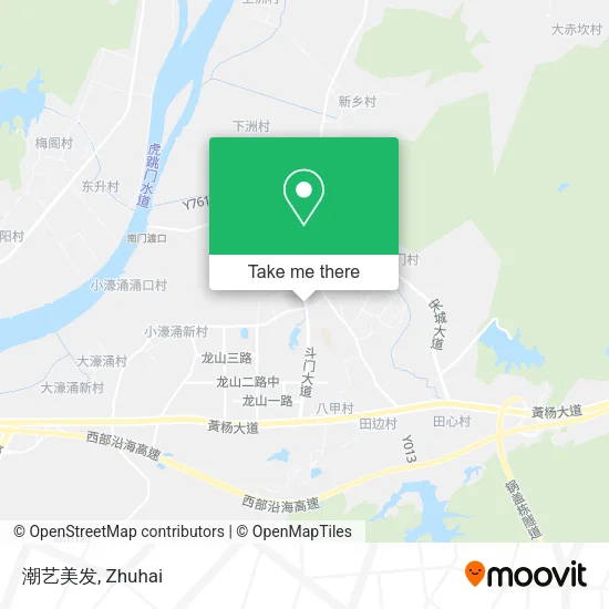 潮艺美发 map